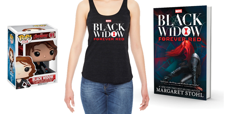 Illustration for article titled Win a Black Widow prize package, including the new novel Black Widow: Forever Red